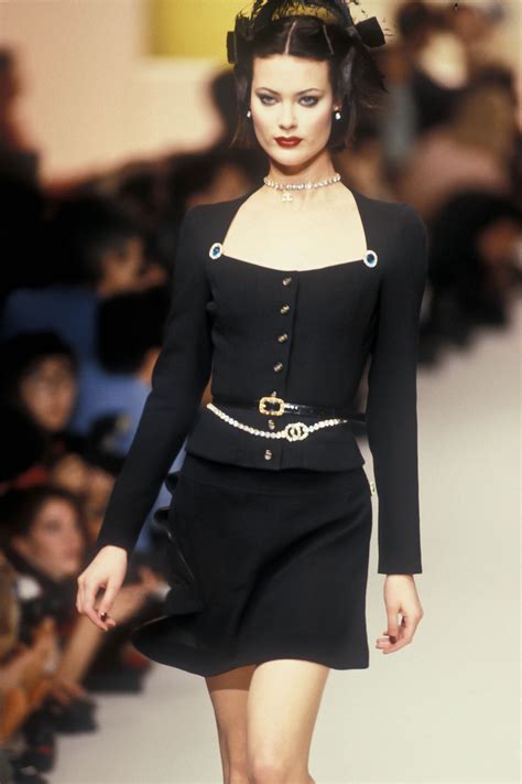 vintage chanel outfit|90s runway fashion chanel.